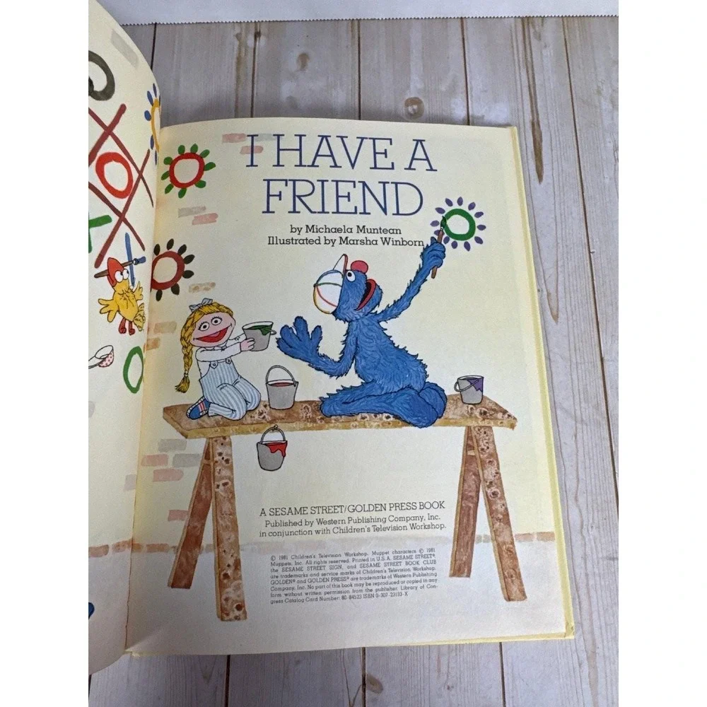 Vintage Sesame Street Book Club Lot 8 Big‎ Bird Friendship Stories 1980s